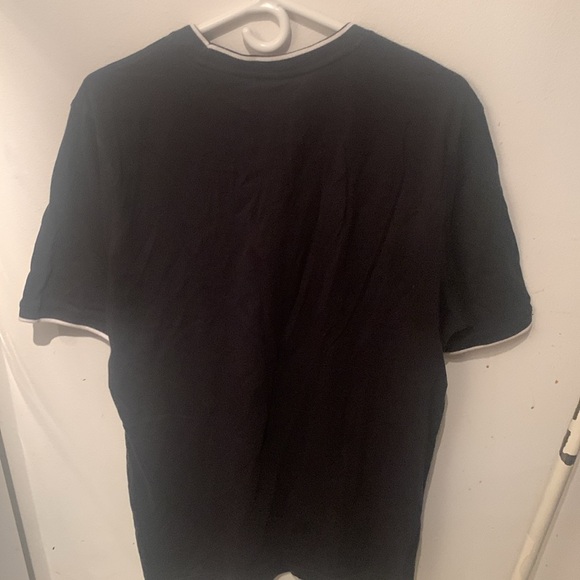 Gorgeous Adidas Embroidered Silver Logo 2 tone black and white 100% cotton T 🔥 - Picture 6 of 7